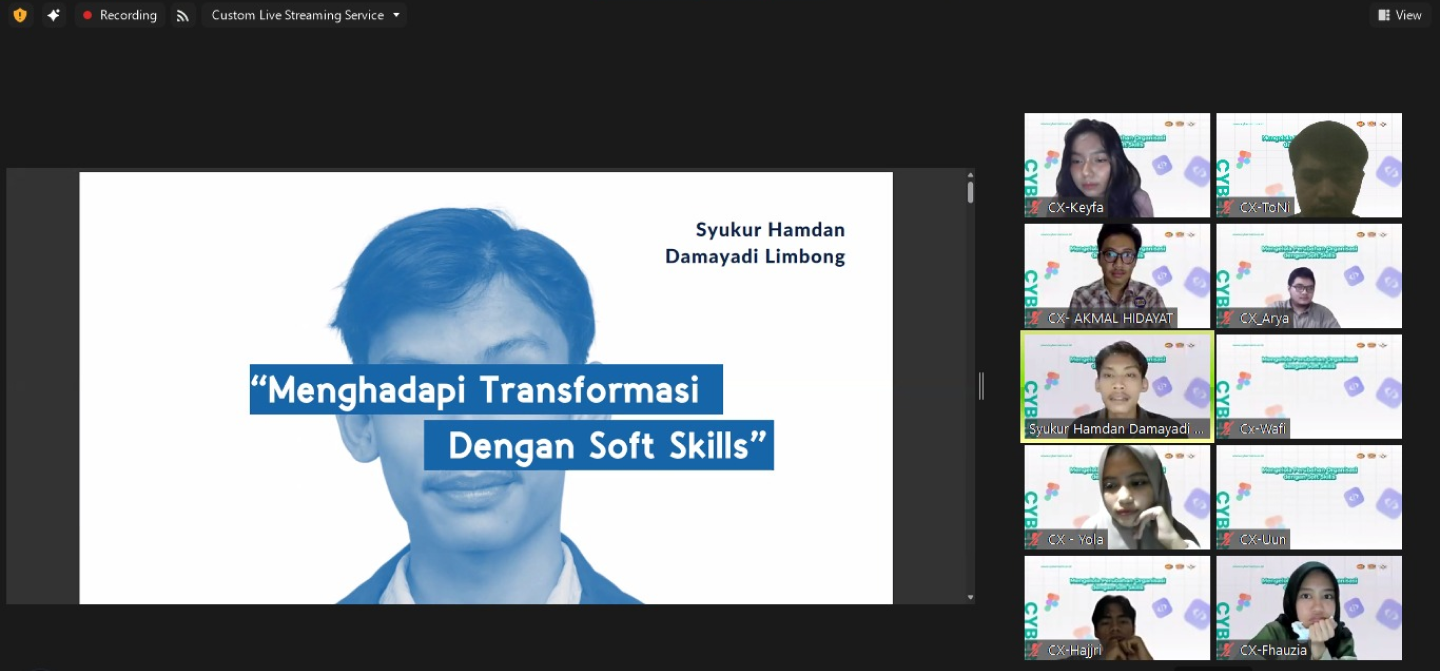 Webinar Soft Skill, Mengembangkan SDM Internal tidak hanya tentang teknis.
